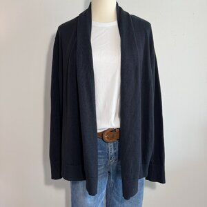 Lands End Long Sleeve Open Shawl Collar Sweater Size 2X